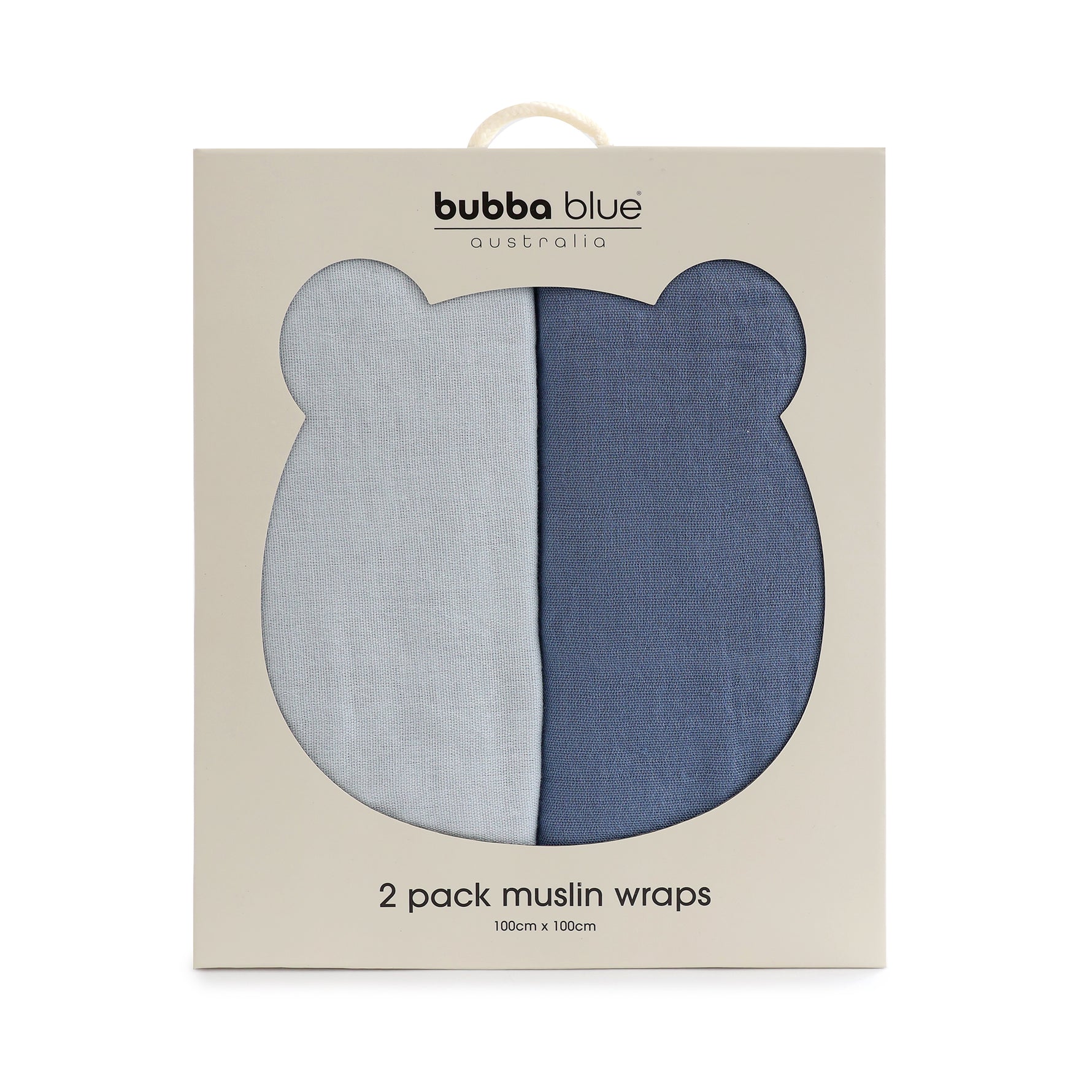 Bubba Sundae 2pk Muslin Wraps - Blueberry - Bubba Blue Australia