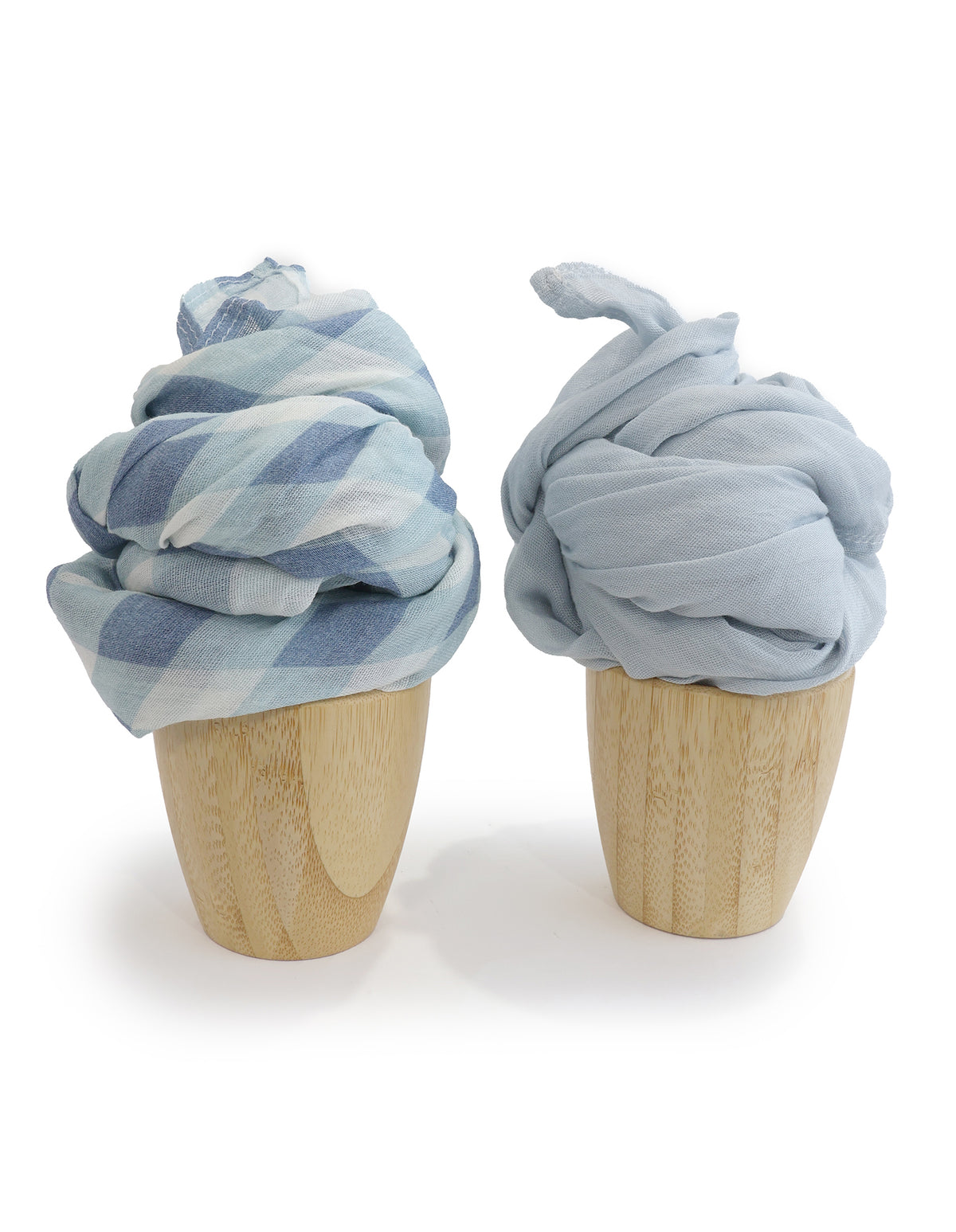 Bubba Sundae 2pk Muslin Wraps - Blueberry