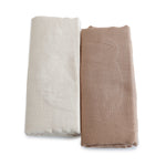Bubba Sundae 2pk Muslin Wraps - Chestnut - Bubba Blue Australia