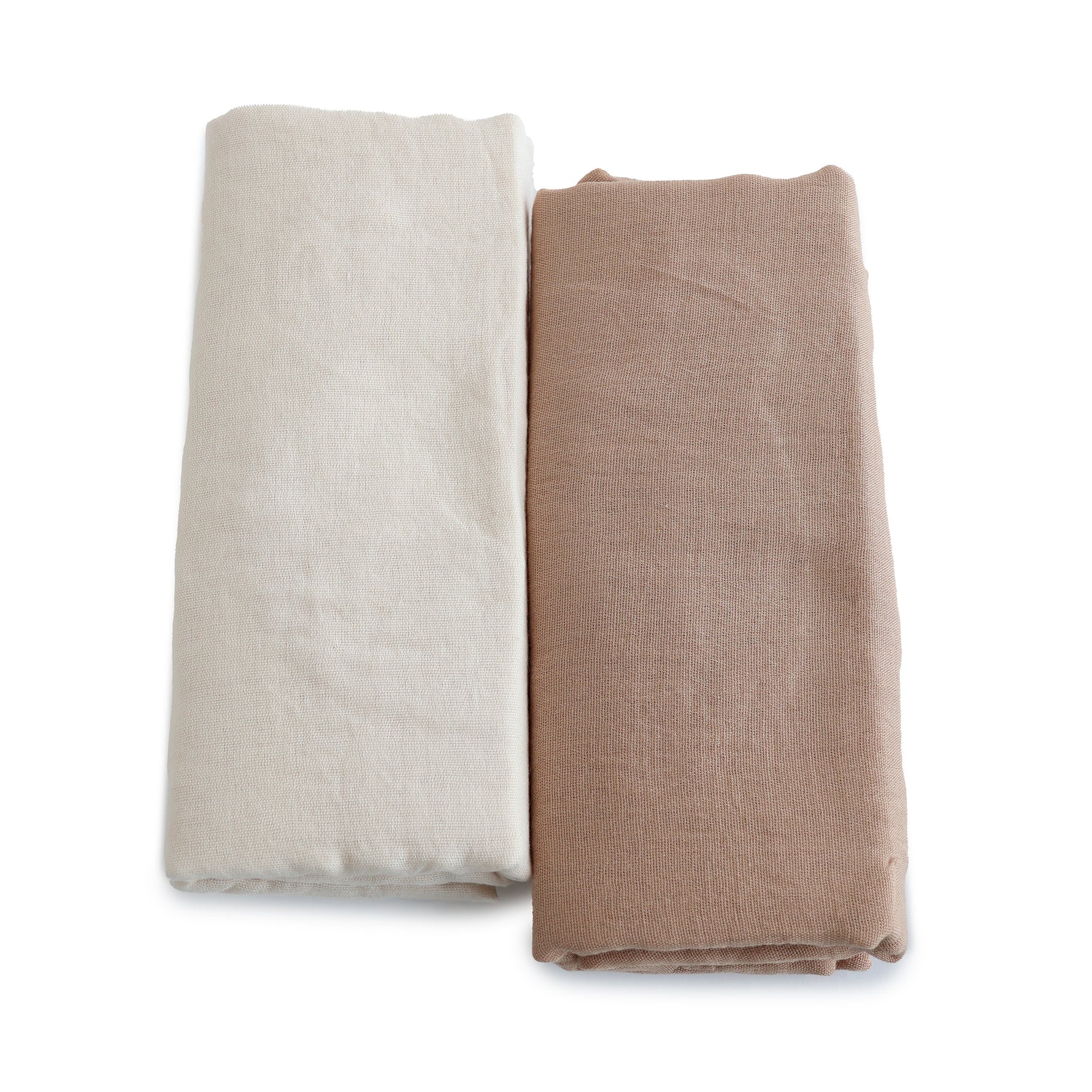 Bubba Sundae 2pk Muslin Wraps - Chestnut - Bubba Blue Australia