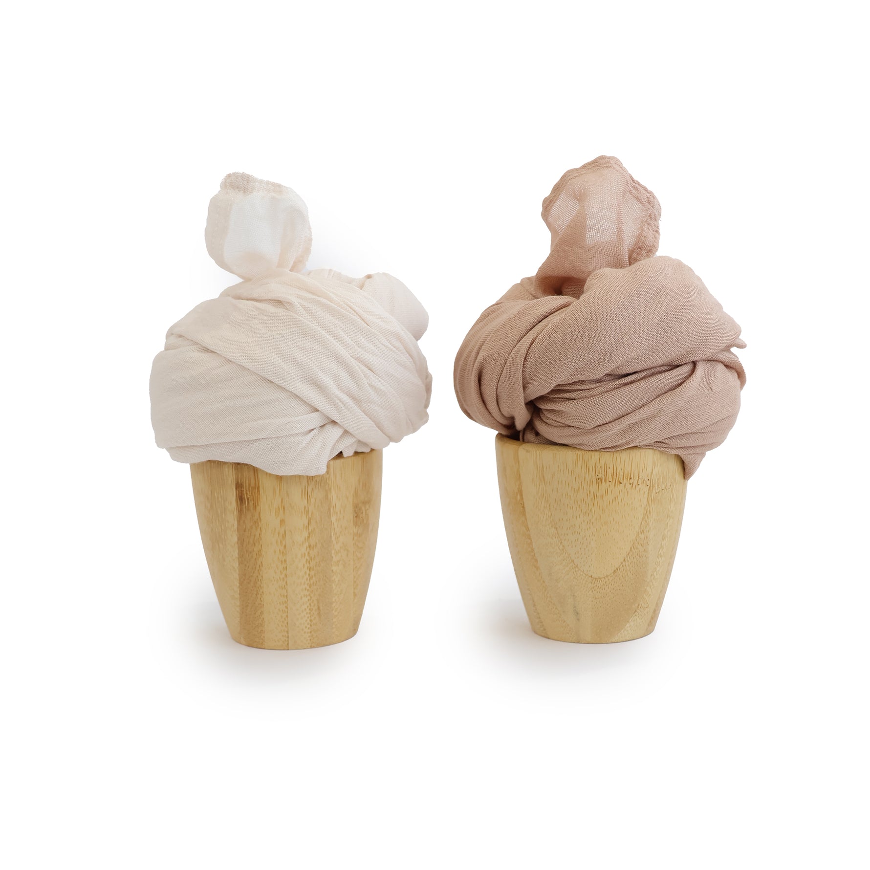 Bubba Sundae 2pk Muslin Wraps - Chestnut - Bubba Blue Australia