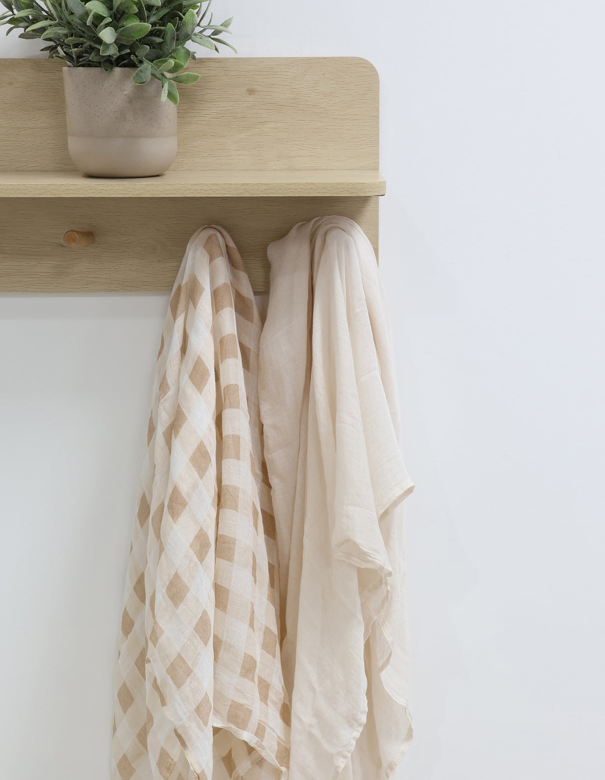 Bubba Sundae 2pk Muslin Wraps - Chestnut