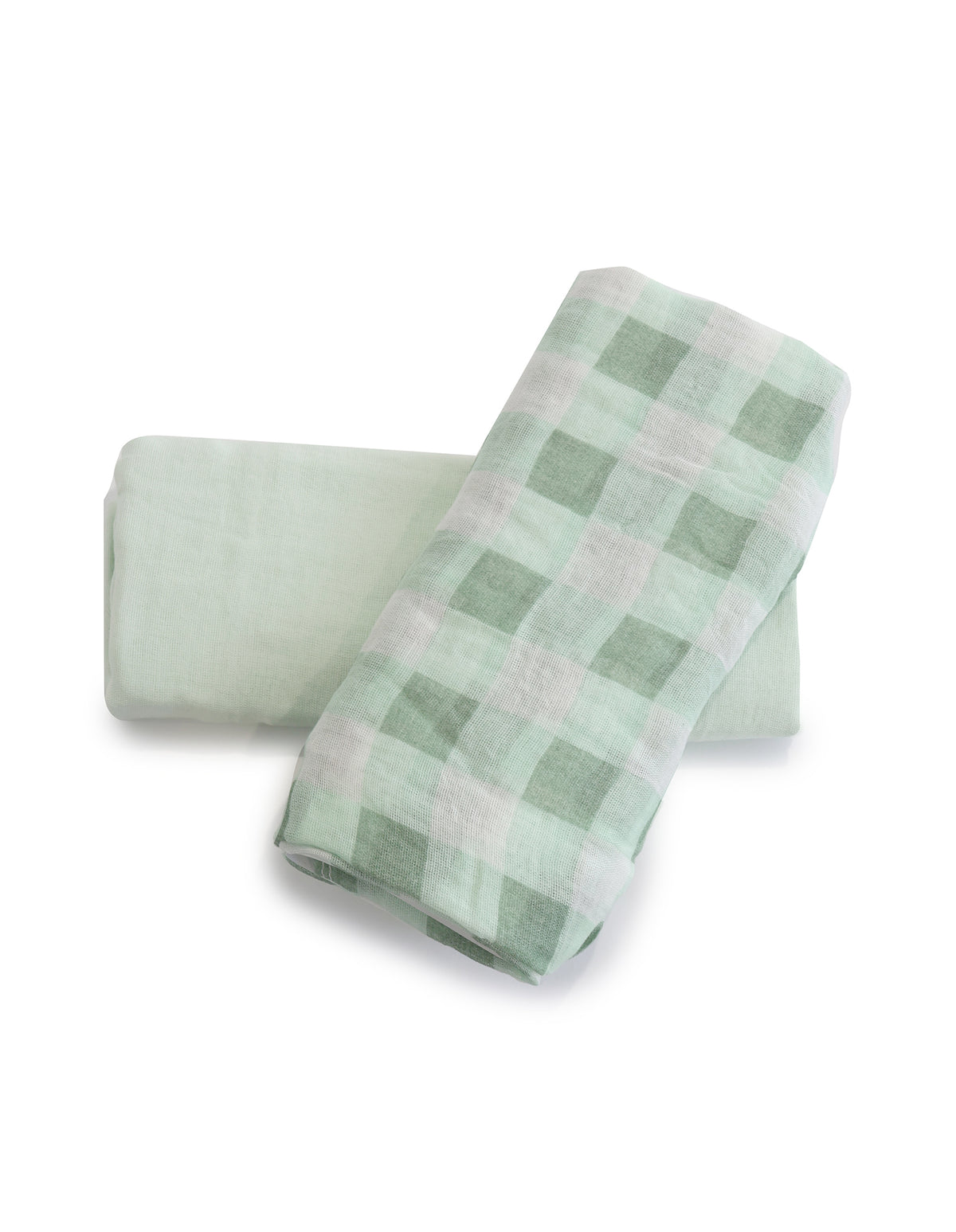 Bubba Sundae 2pk Muslin Wraps - Green Tea