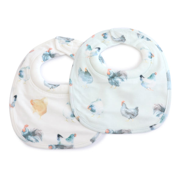 Little Rooster 2pk Dribble Bibs