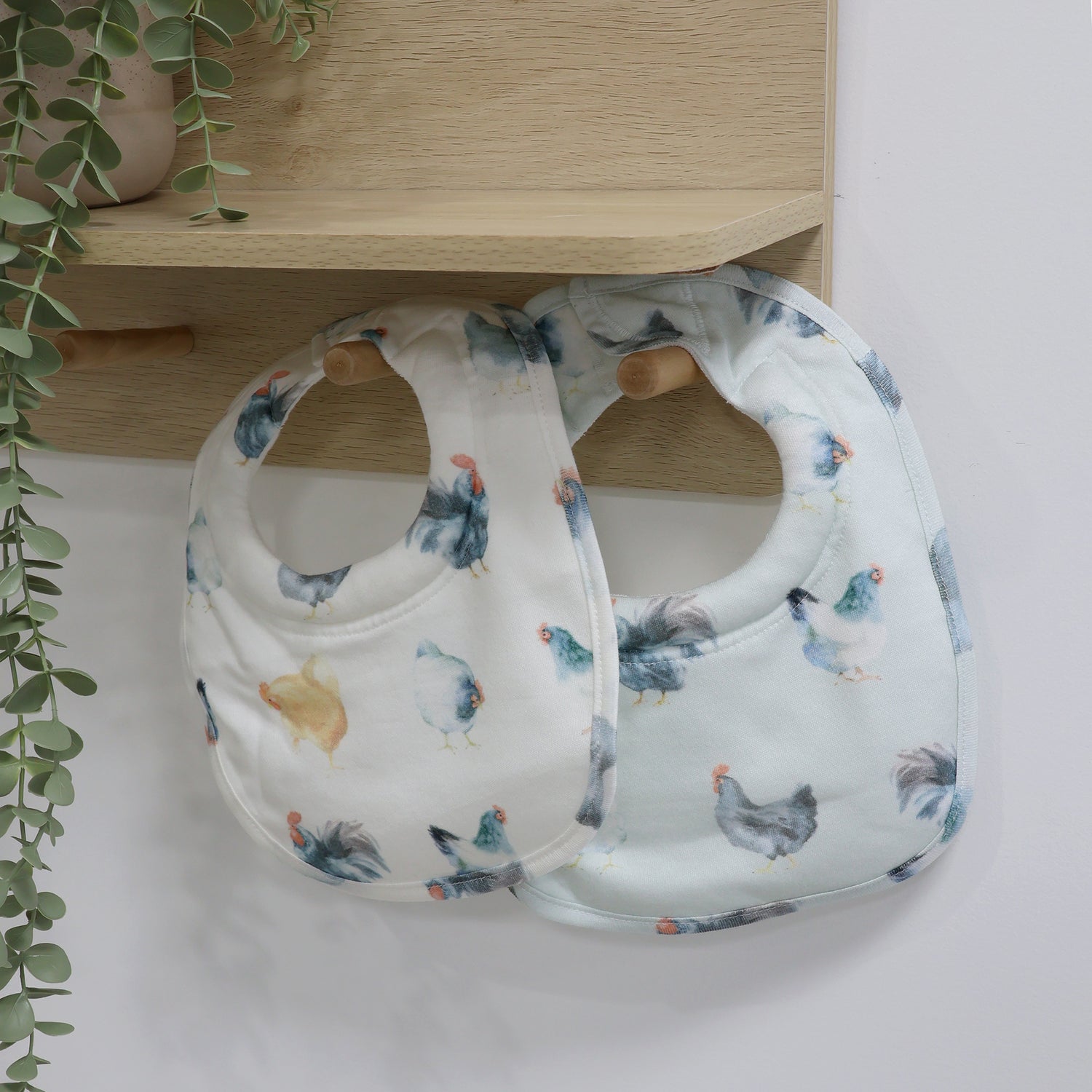 Little Rooster 2pk Dribble Bibs