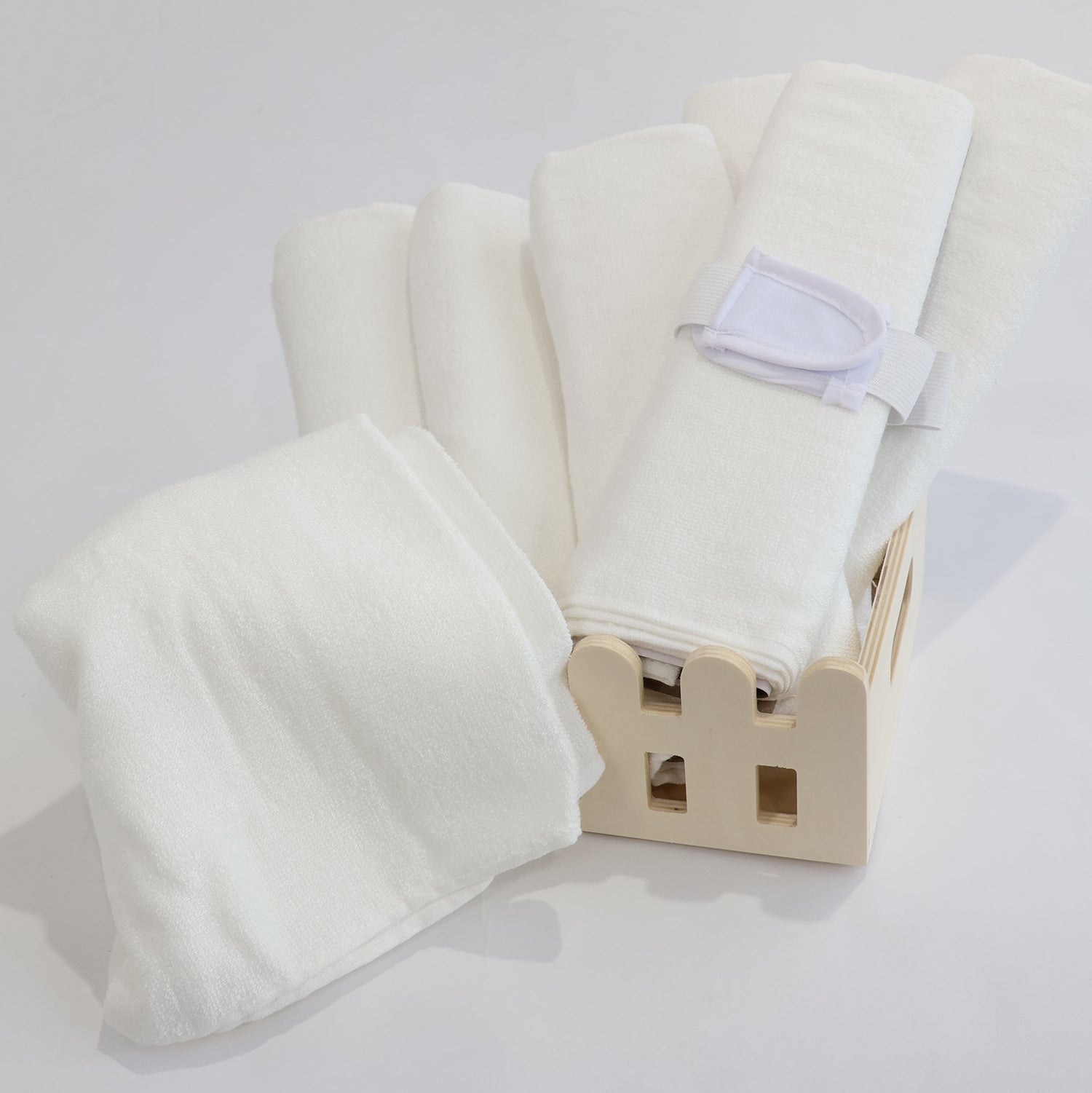 7 Pack Towelling Nappies / Burp Cloths