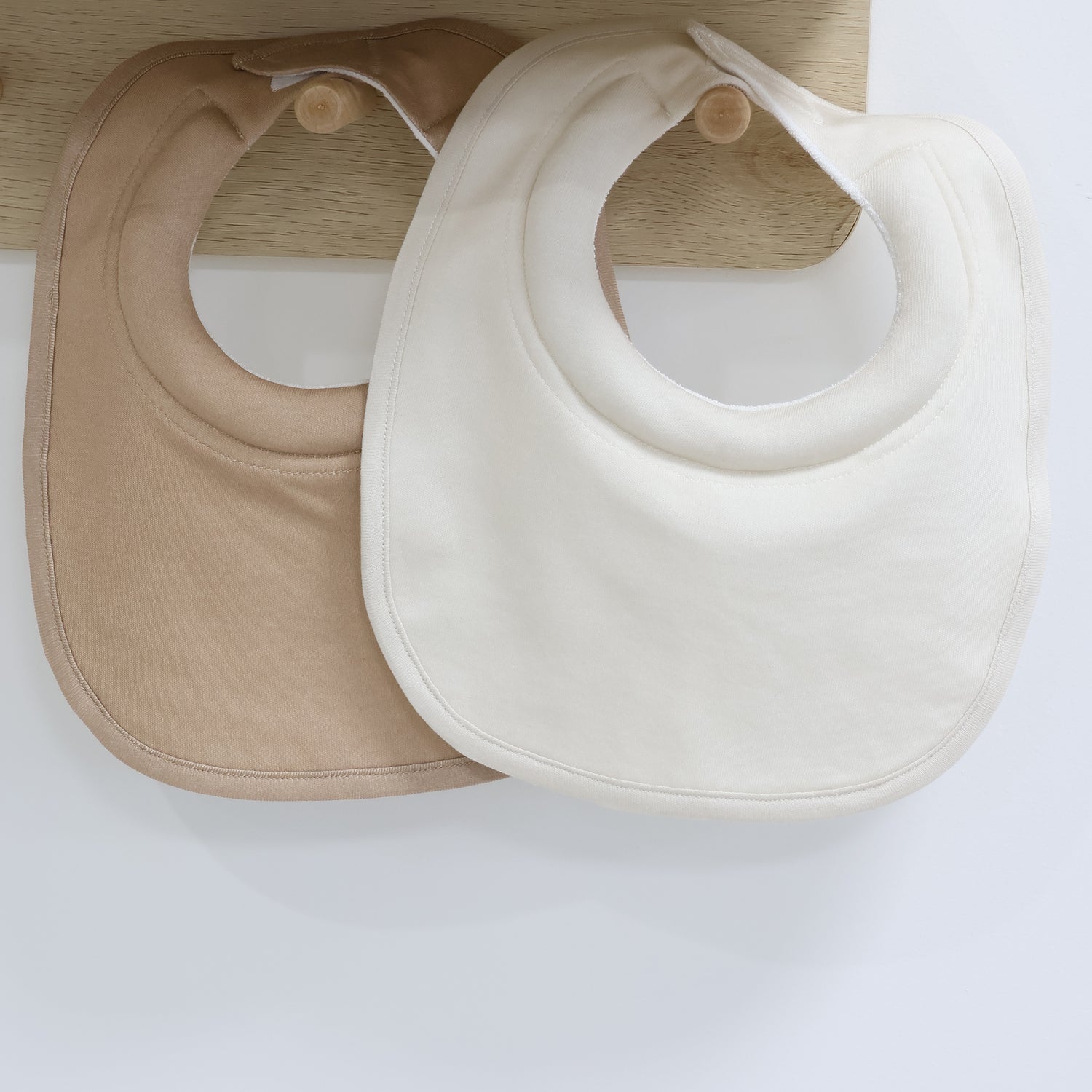 Bubba Sundae 2pk Dribble Bibs - Chestnut
