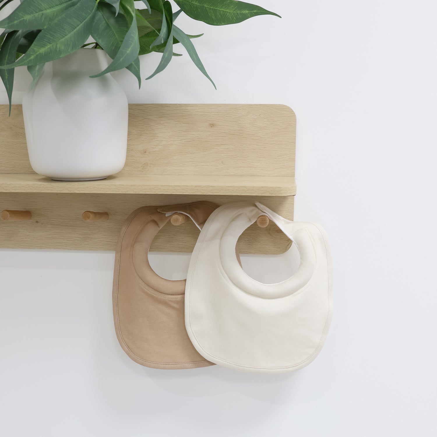 Bubba Sundae 2pk Dribble Bibs - Chestnut