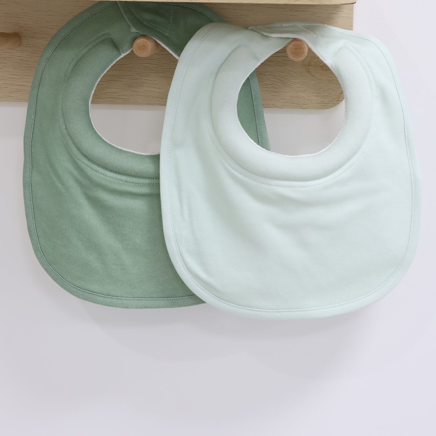 Bubba Sundae 2pk Dribble Bibs - Greentea