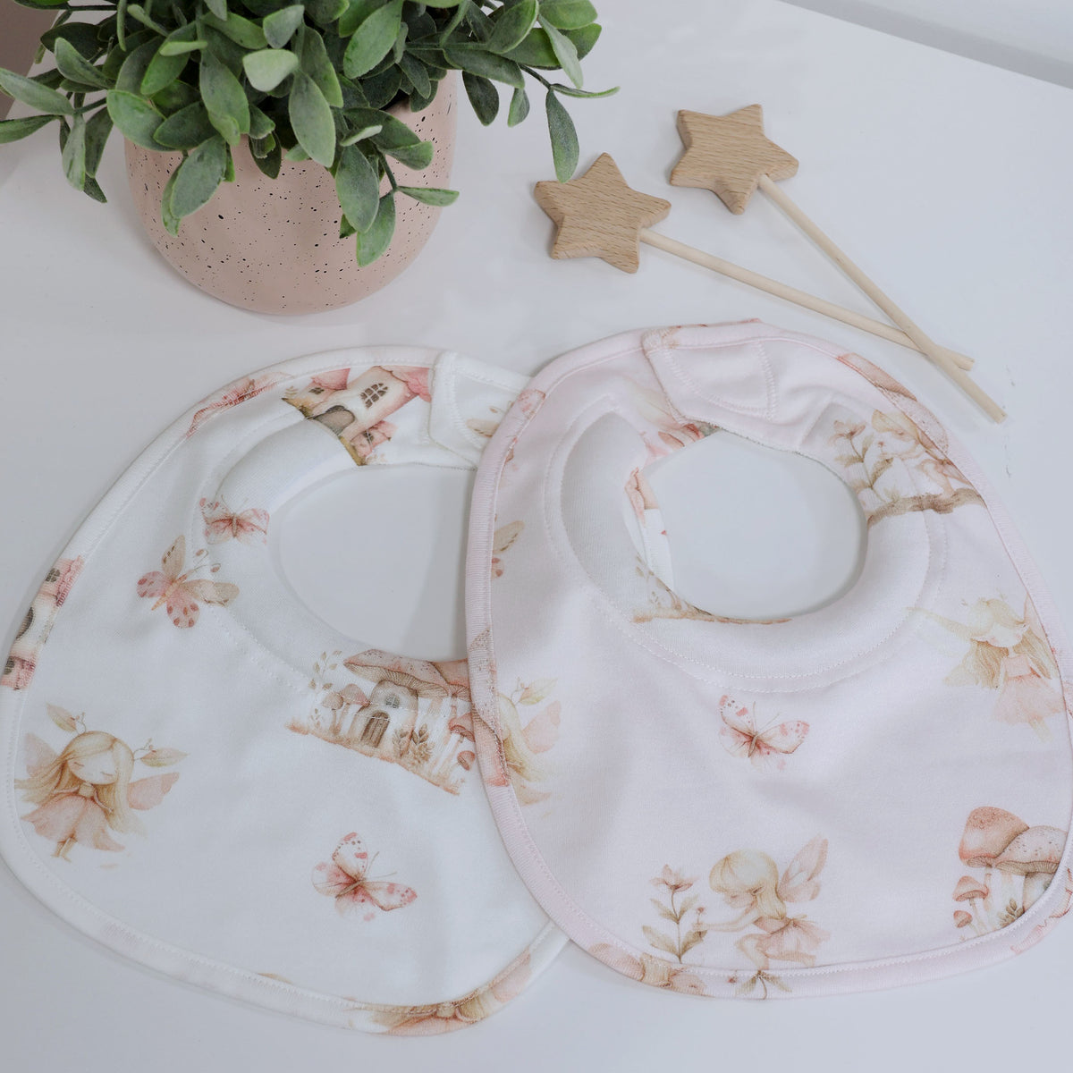 Fairy Princess 2pk Dribble Bibs