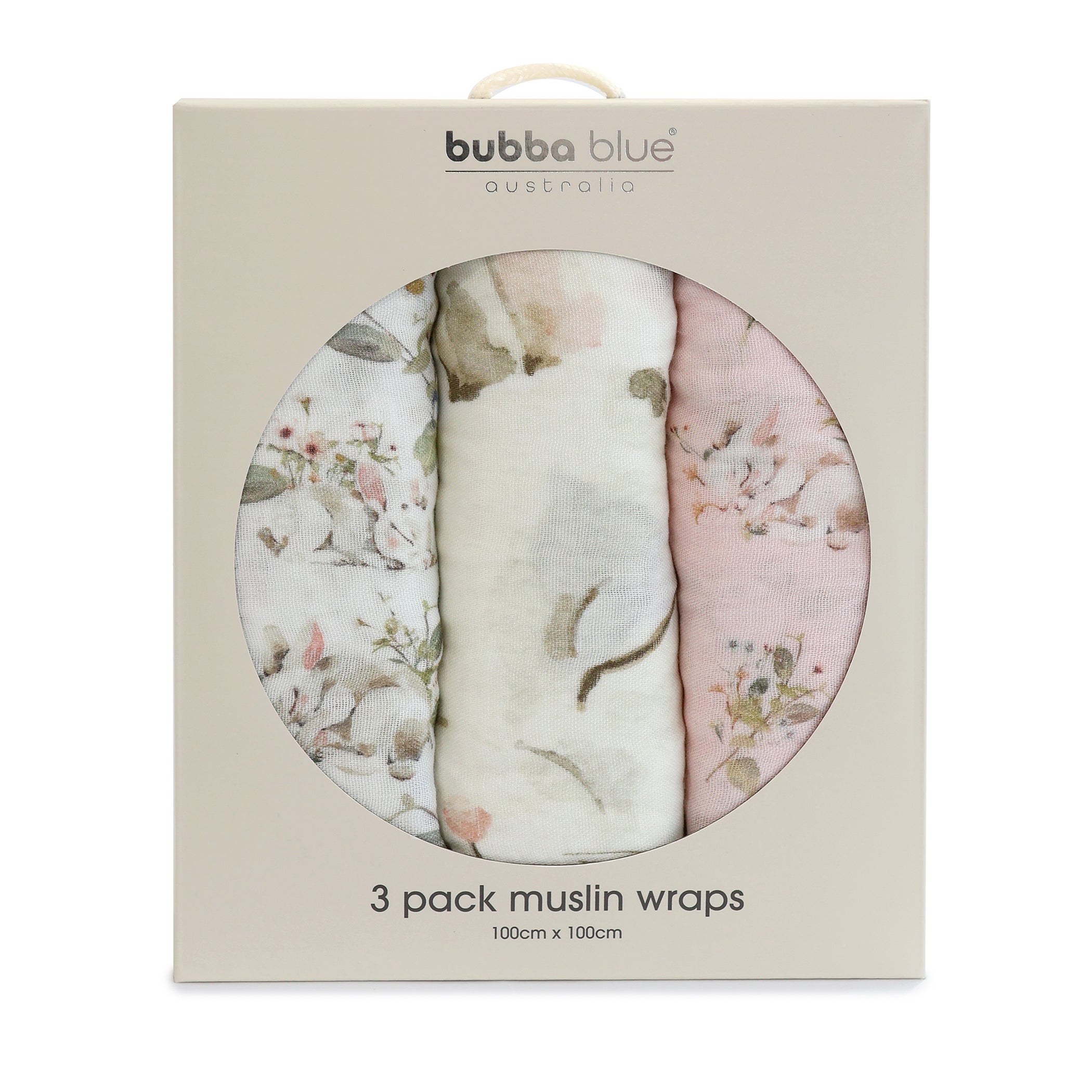 Sleeping Bunny 3pk Muslin Wraps