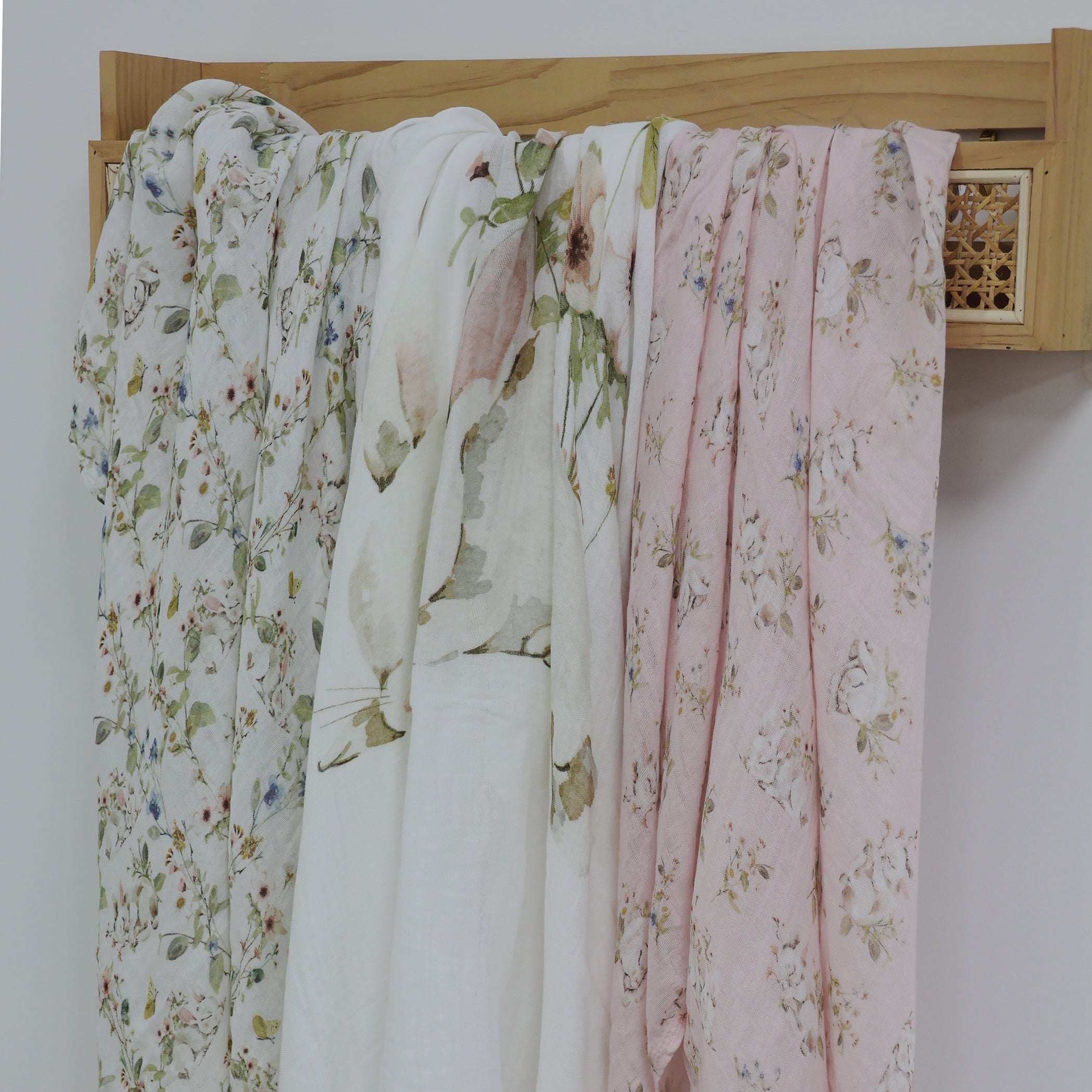 Sleeping Bunny 3pk Muslin Wraps