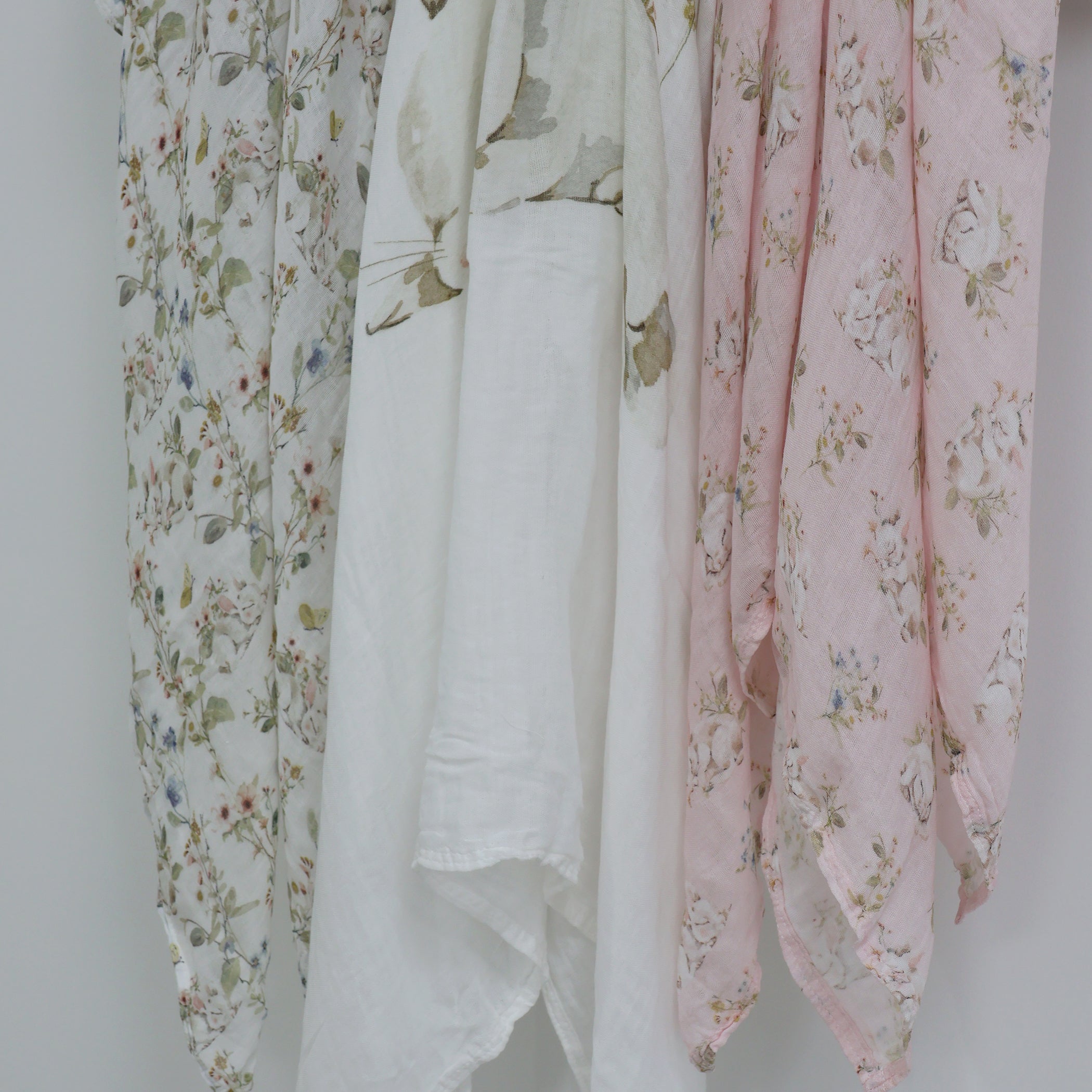Sleeping Bunny 3pk Muslin Wraps
