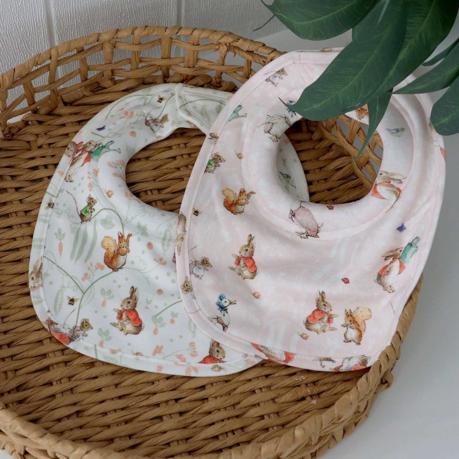 Flopsy Mopsy & Cottontail 2pk Dribble Bibs