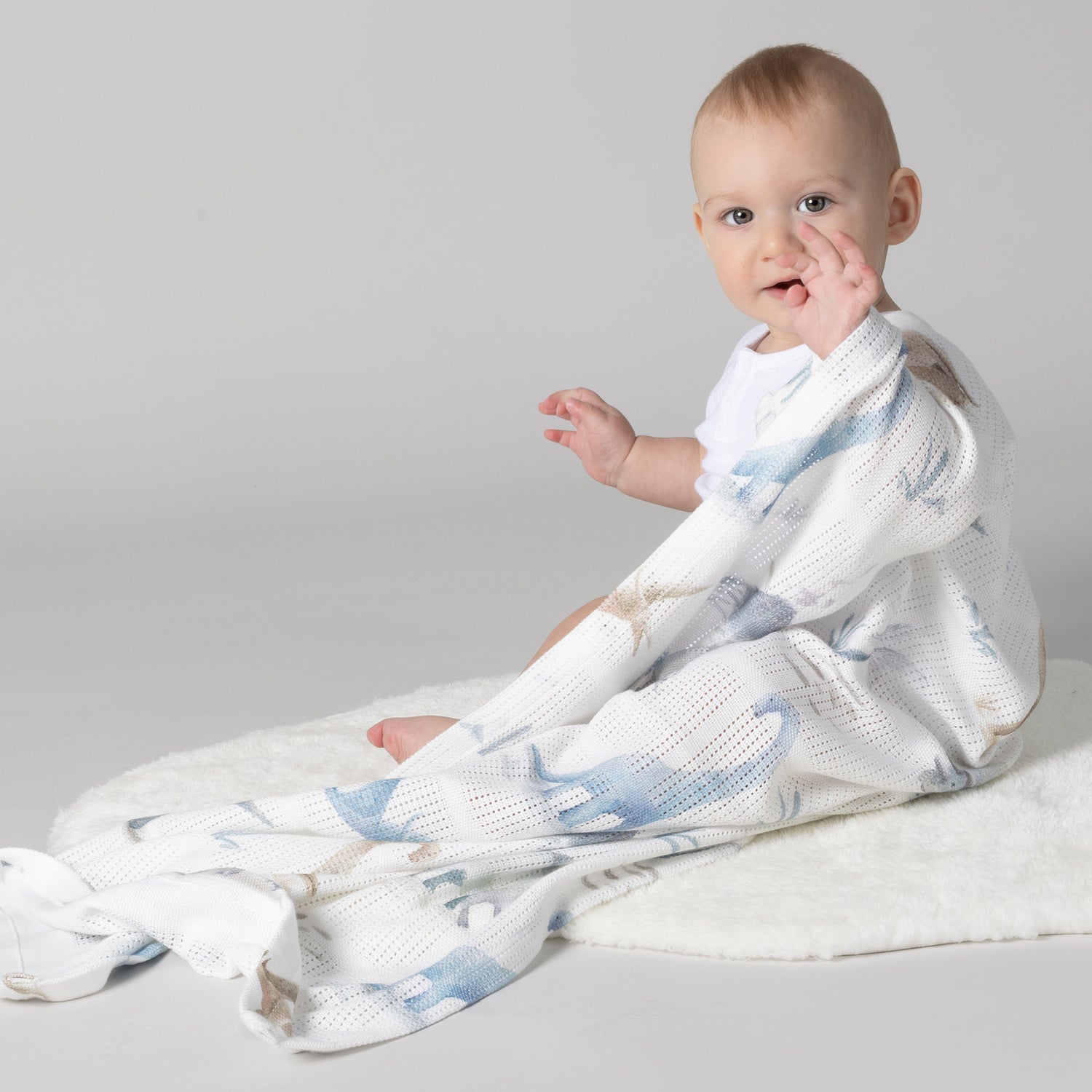 Jurassic Bamboo Cellular Blanket