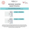 Nordic 2.5 TOG Sleep Pouch Co Sleeper/Bedside Sleeper - Sand