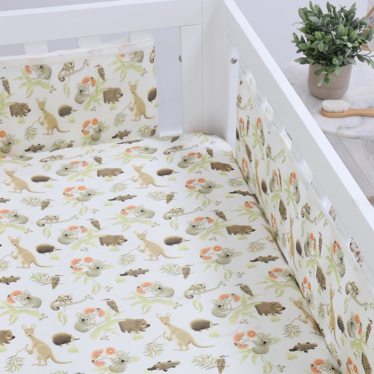 Aussie Animals Air+ Cot Liner - Bubba Blue Australia