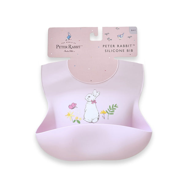 Peter Rabbit Silicone Bib - Pink