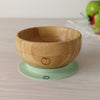 Plum Bamboo and Silicone Suction Bowl - Olive