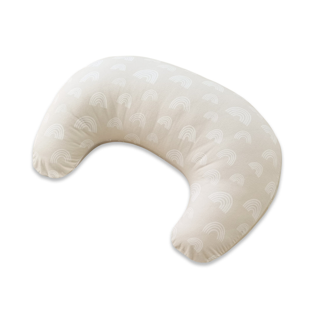 Nordic Nursing Pillow Sand/Grey Plus FREE Bamboo 100 Sheets Nappy Liners - Bubba Blue Australia