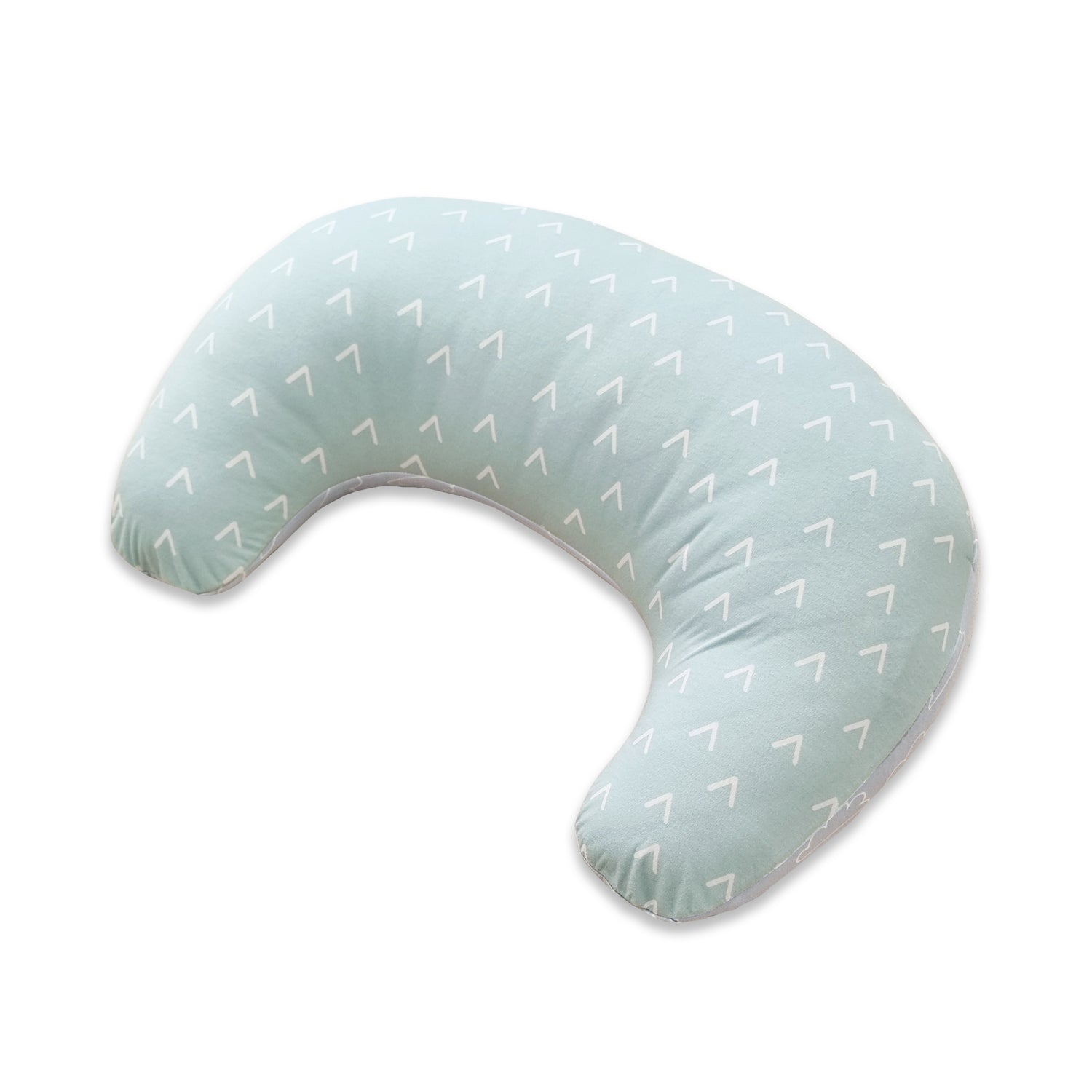 Nordic Nursing Pillow Sky/Mint Plus FREE Bamboo Bib & Burp Cloth Set
