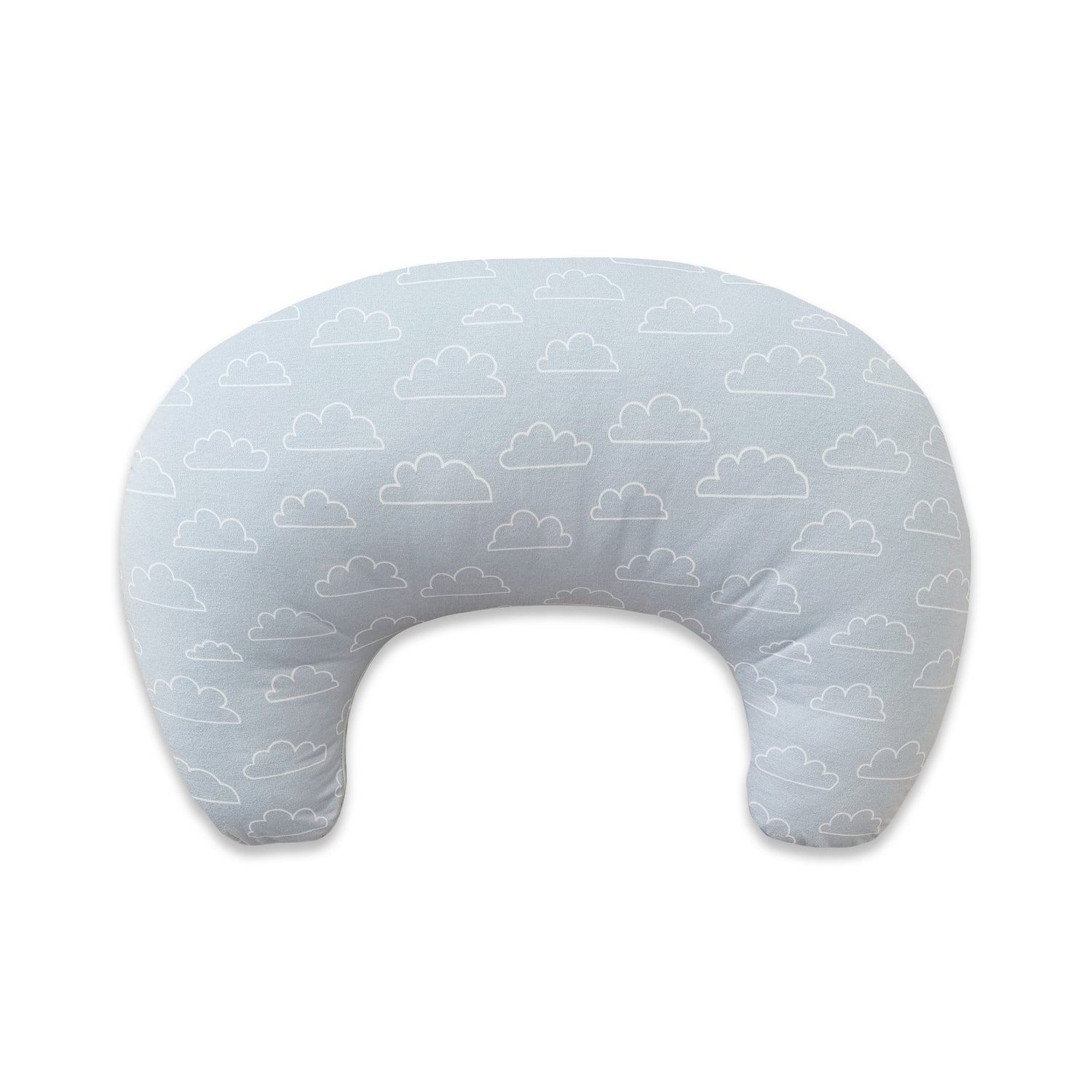 Nordic Nursing Pillow Sky/Mint Plus FREE Bamboo Bib & Burp Cloth Set