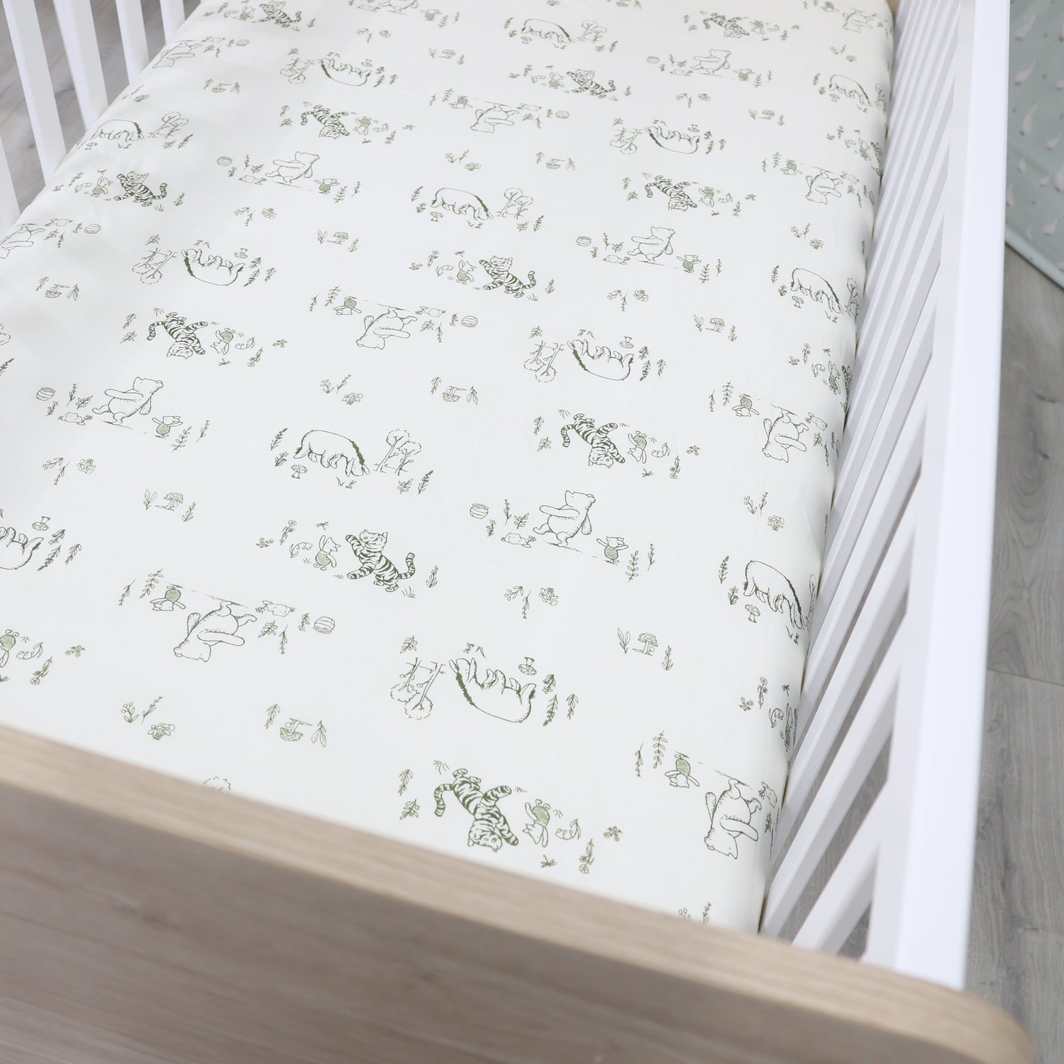 Disney Classic Pooh Co Sleeper/Bedside Sleeper Fitted Sheet