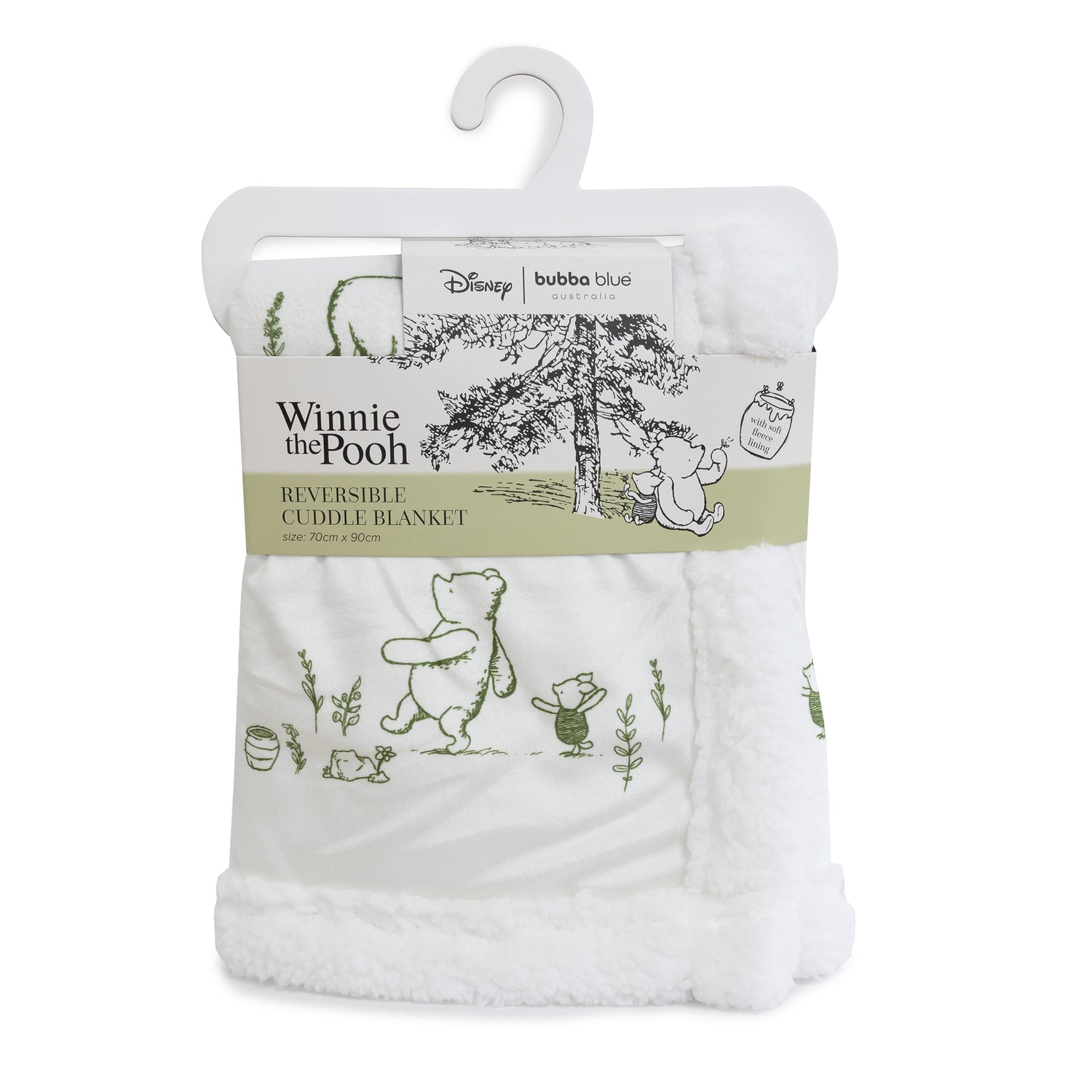 Disney Classic Pooh Reversible Cuddle Blanket