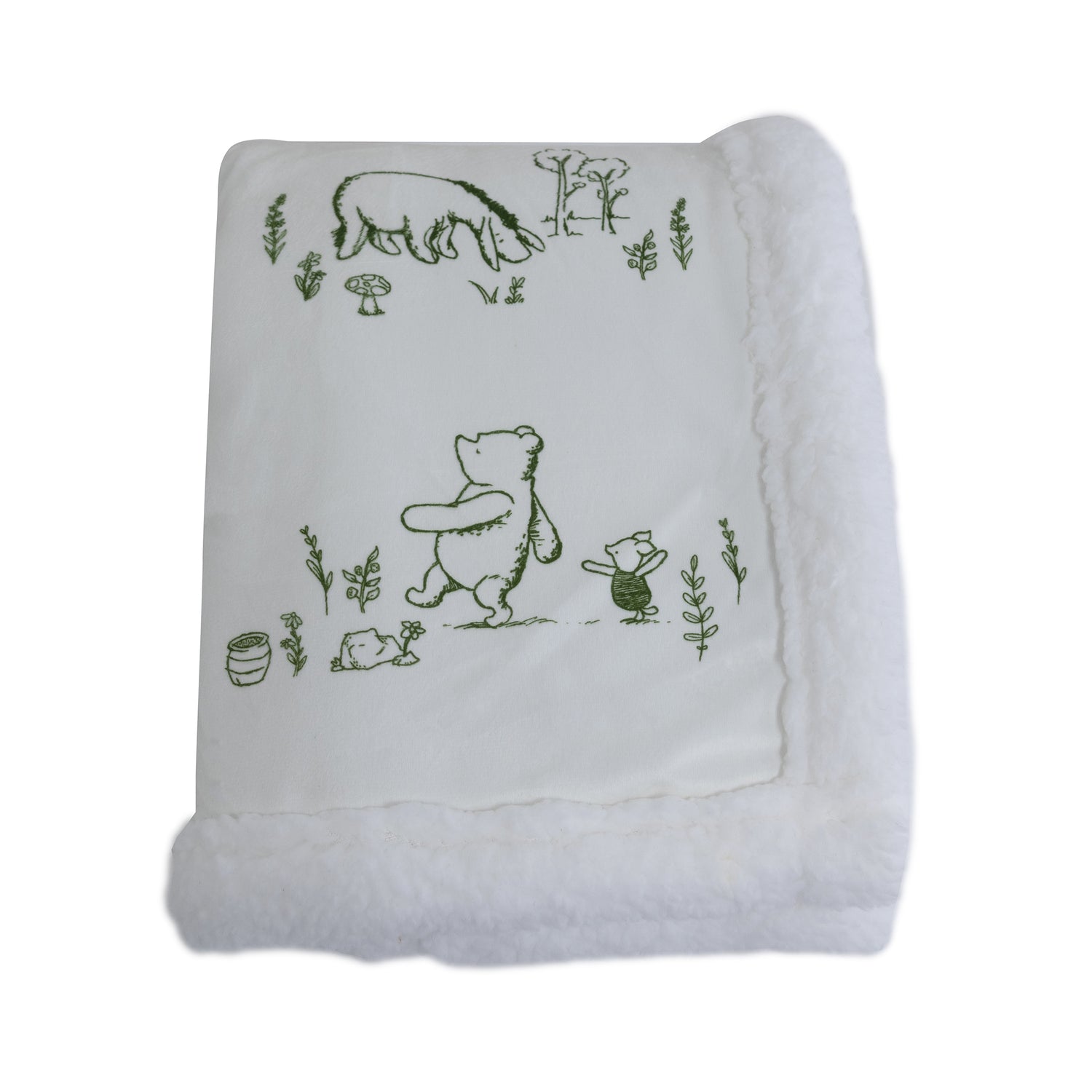 Disney Classic Pooh Reversible Cuddle Blanket