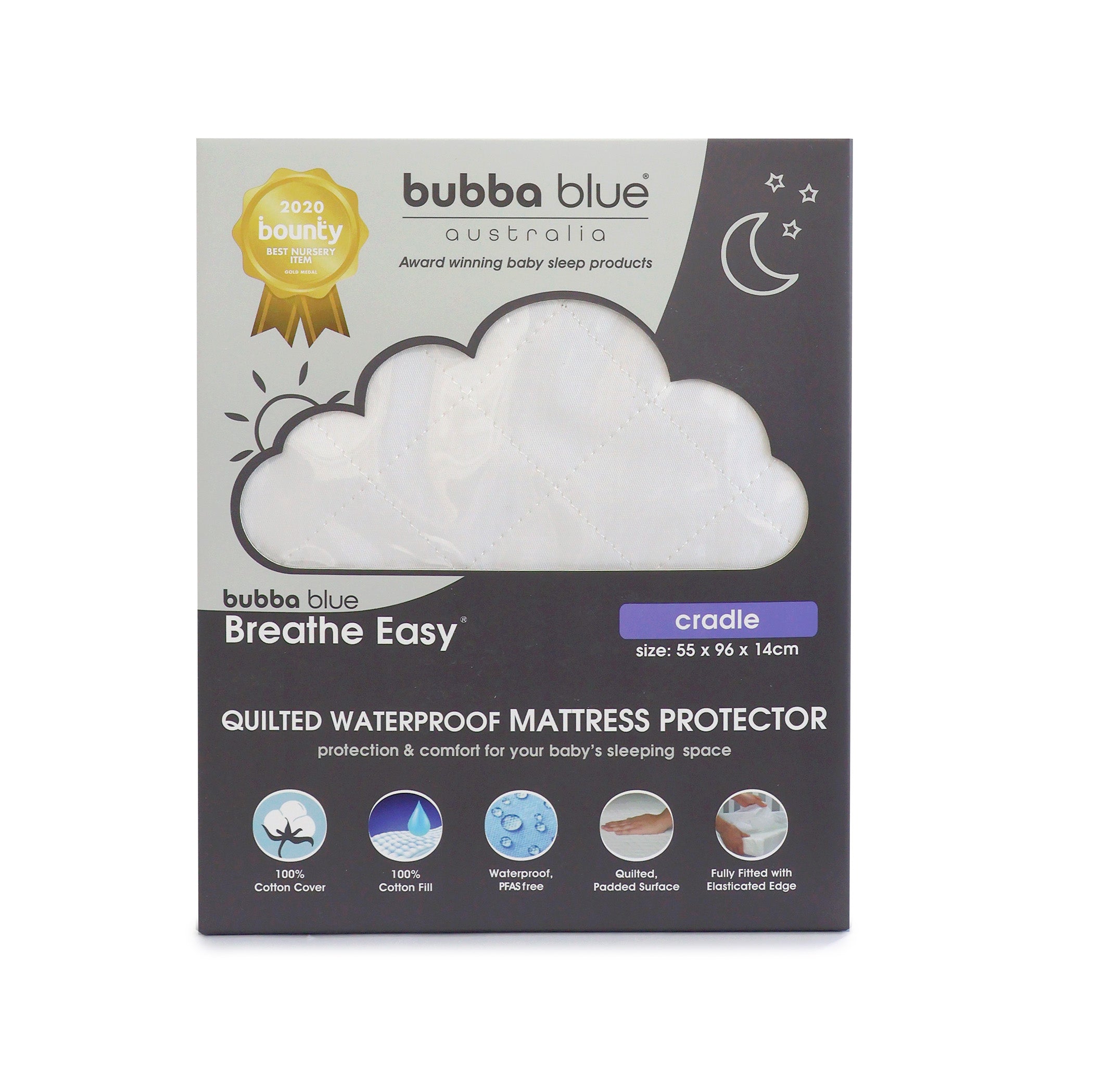 Breathe Easy® Cradle Waterproof Quilted Mattress Protector