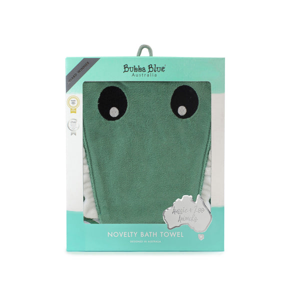 Crocodile Nursery Bundle - Hooded Towel, Face Washers, Security Blanket
