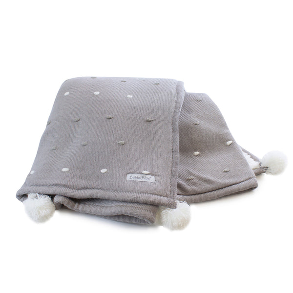 Confetti Cot Knit Blanket - Grey