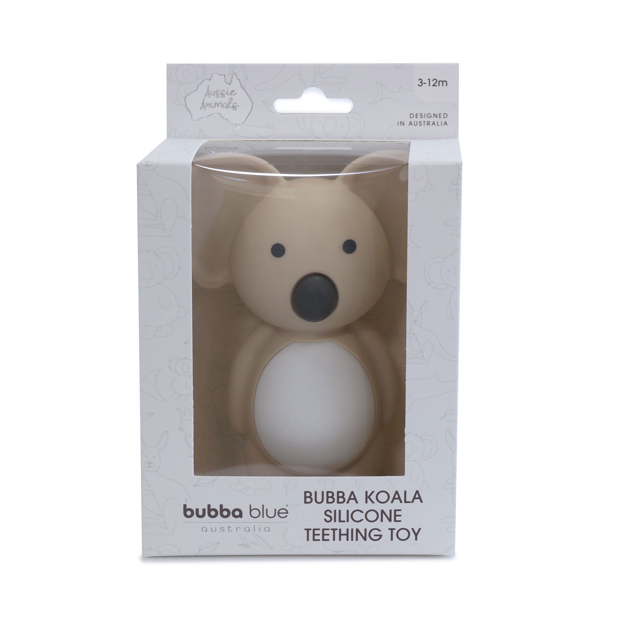 Aussie Animals Koala Silicone Teething Toy & Soother Bundle - Sand