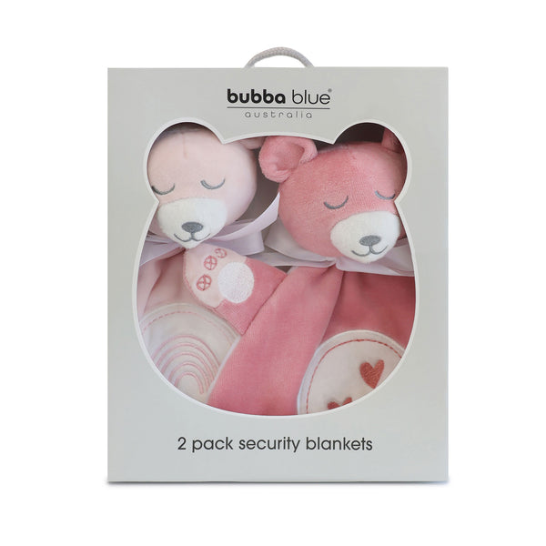 Nordic 2pk Security Blankets - Berry/Rose