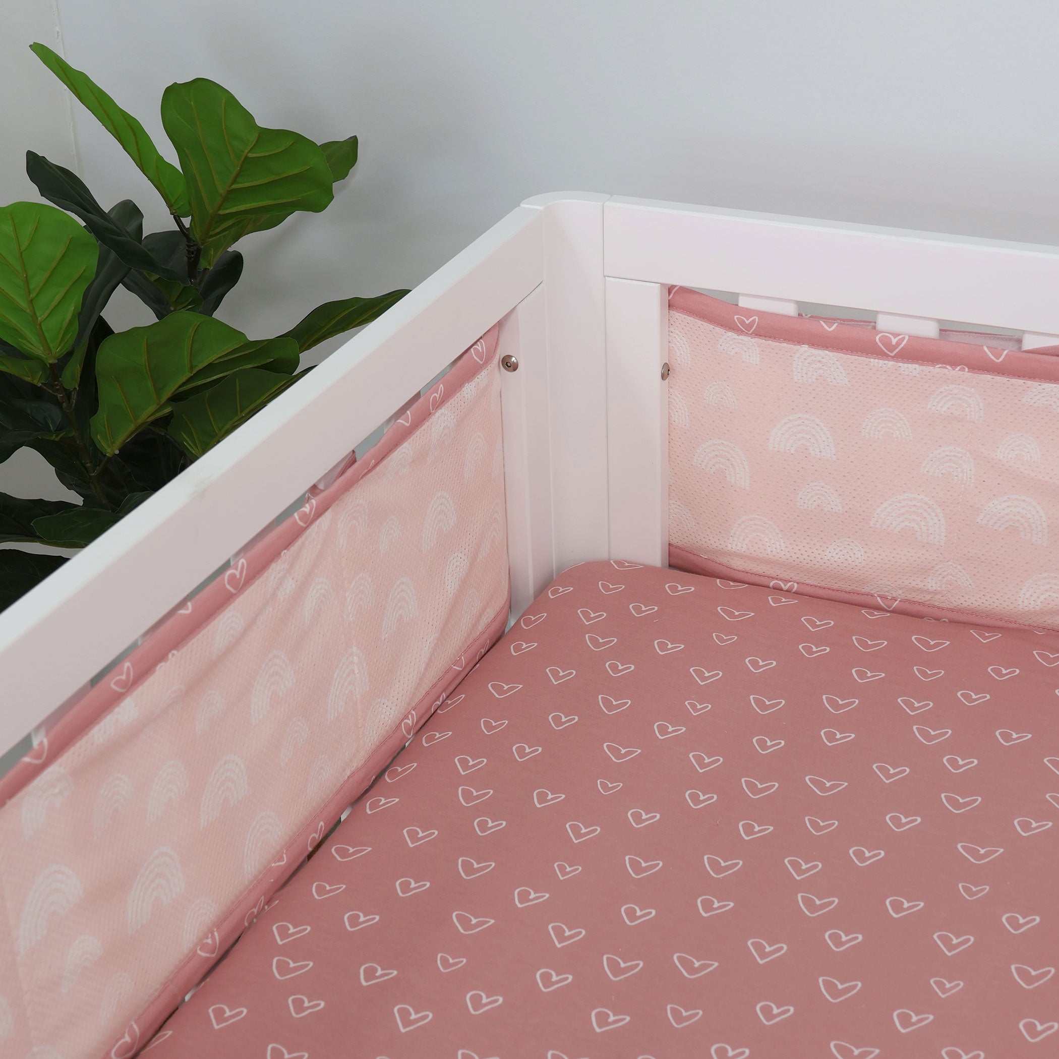 Nordic Breathe Easy® Air+ Cot Liner Dusty Berry/Rose