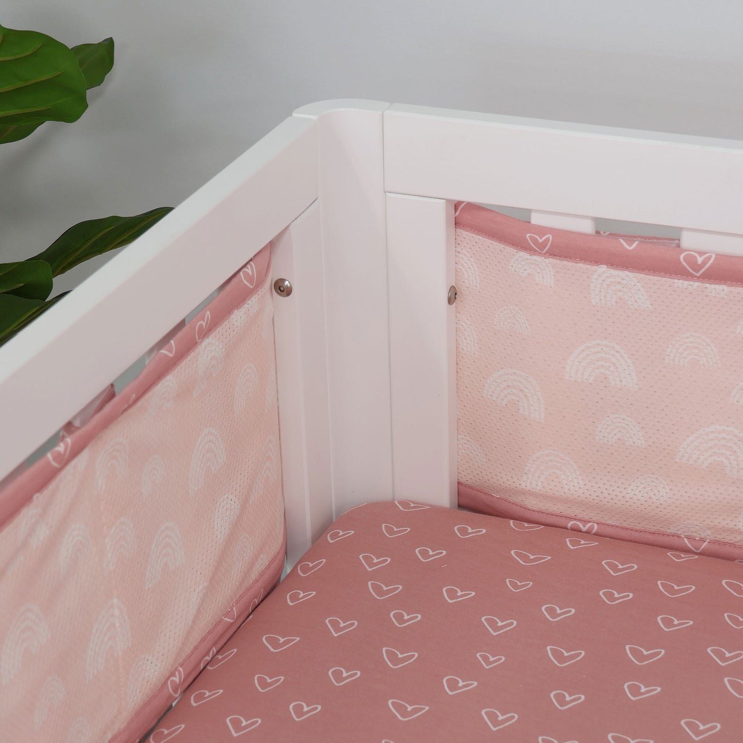 Nordic Breathe Easy® Air+ Cot Liner Dusty Berry/Rose