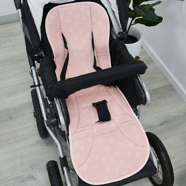 Nordic AIR+ Reversible Pram Liner - Berry/Rose