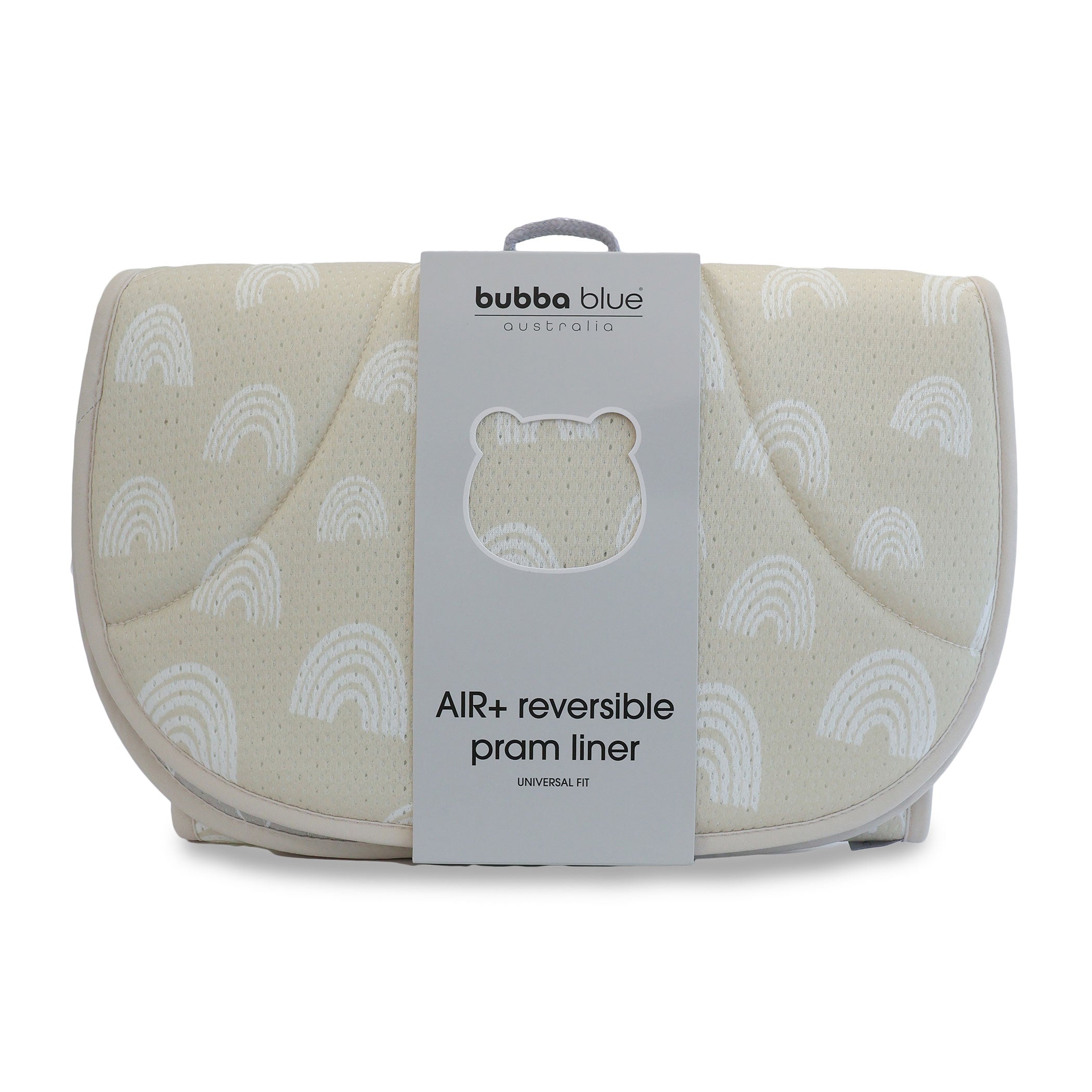 Nordic AIR+ Reversible Pram Liner - Sand/Grey