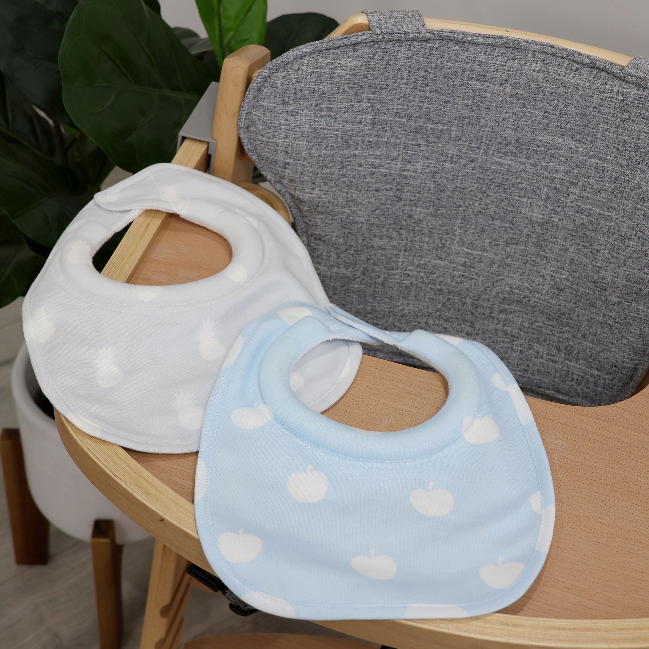 Nordic Sorbet 2pk Dribble Bibs Apple/Pineapple