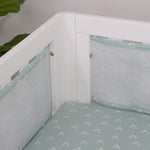 Nordic Air+ Cot Liner Dusty Sky/Mint - Bubba Blue Australia