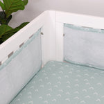 Nordic Air+ Cot Liner Dusty Sky/Mint - Bubba Blue Australia