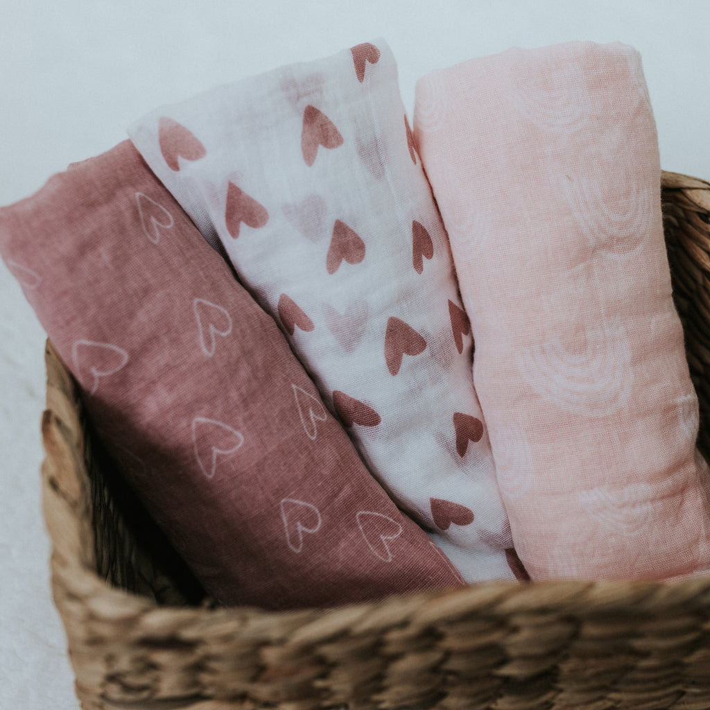 Large muslin swaddles, swaddle blankets & wraps online Bubba Blue