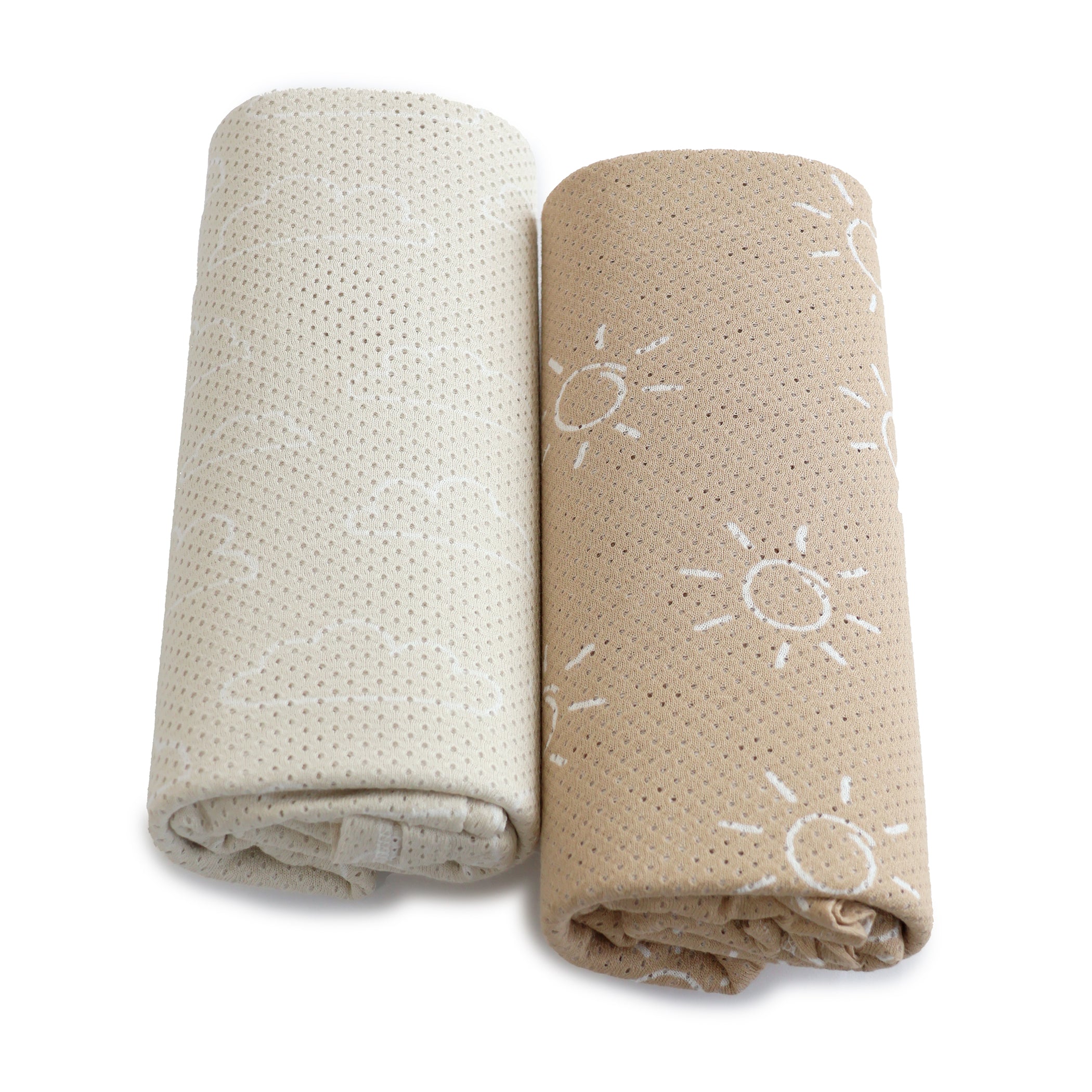 Nordic 2pk AIR+ Mesh Nursing Scarf Sand/Chestnut