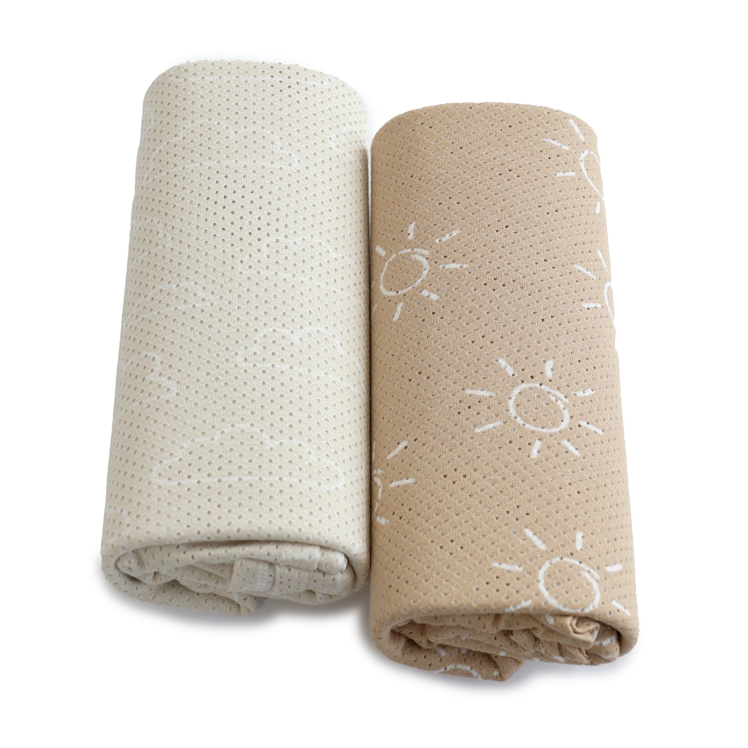 Nordic 2pk AIR+ Mesh Nursing Scarf Sand/Chestnut