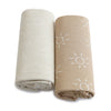 Nordic 2pk AIR+ Mesh Nursing Scarf Sand/Chestnut