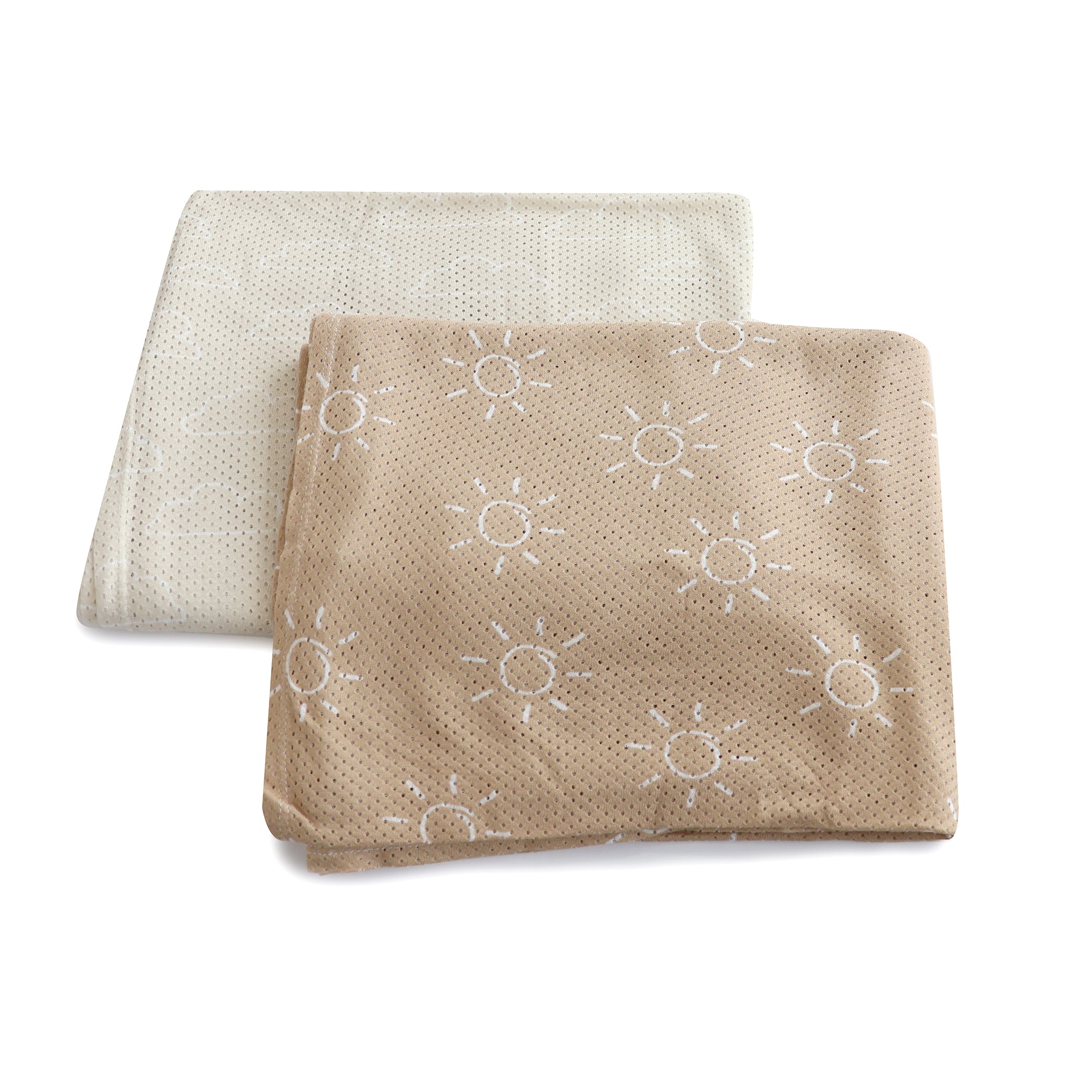 Nordic 2pk AIR+ Mesh Nursing Scarf Sand/Chestnut