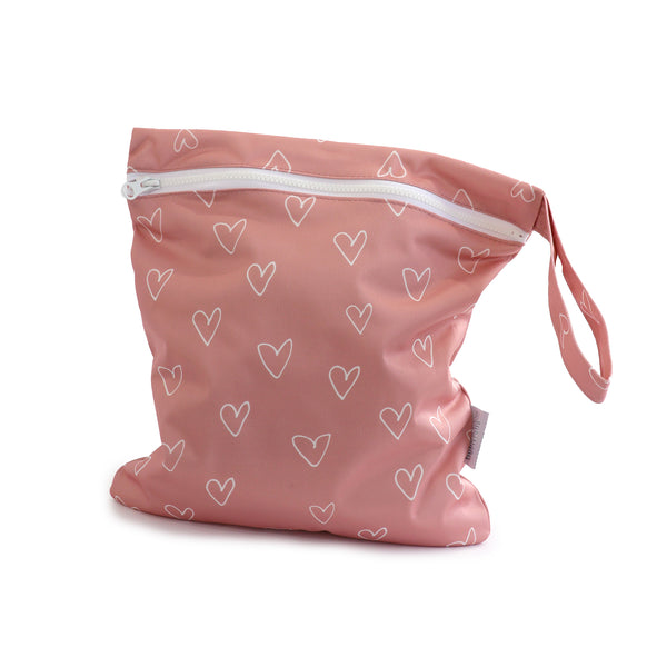 2x Nordic Wet Bag Bundle - Berry Hearts