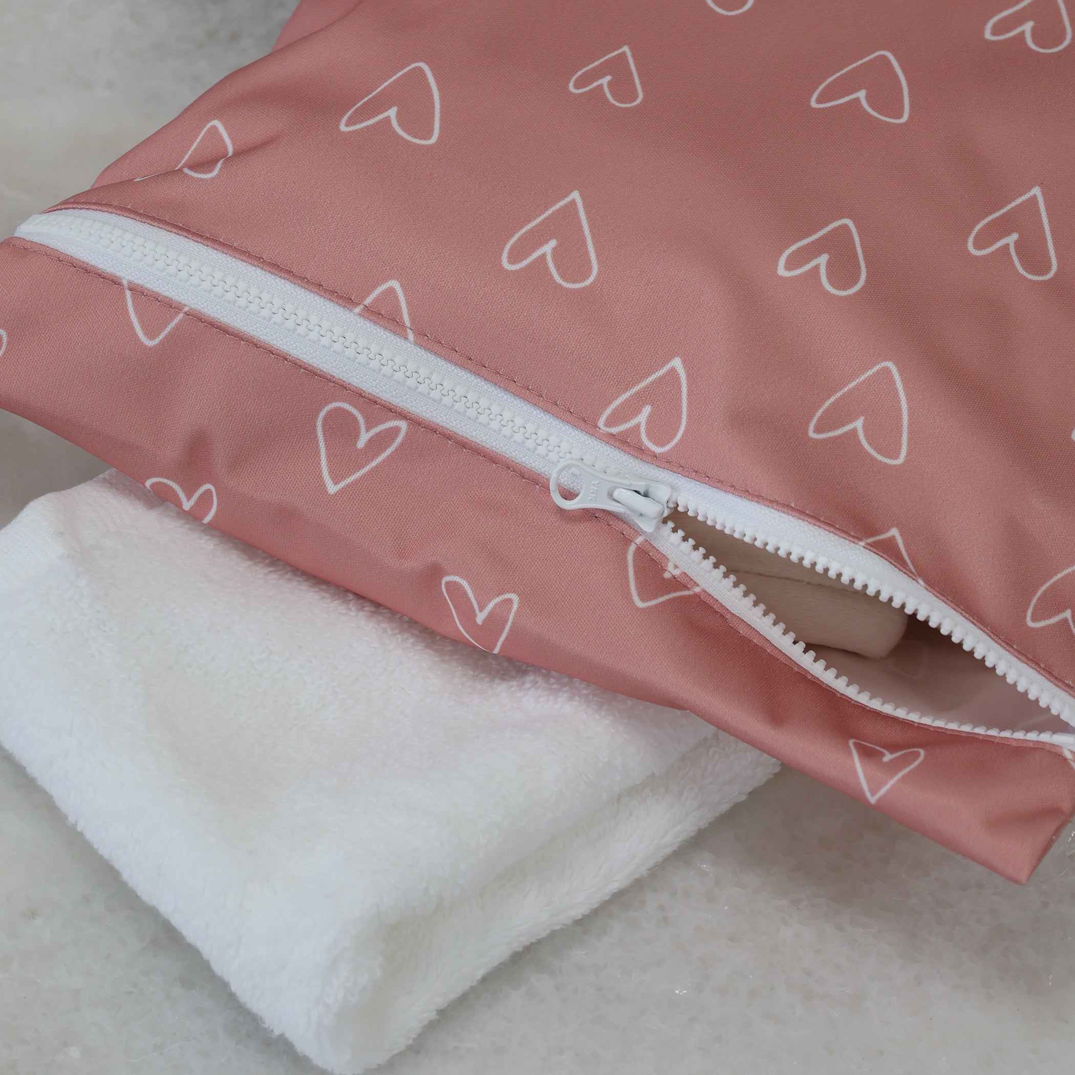 2x Nordic Wet Bag Bundle - Berry Hearts