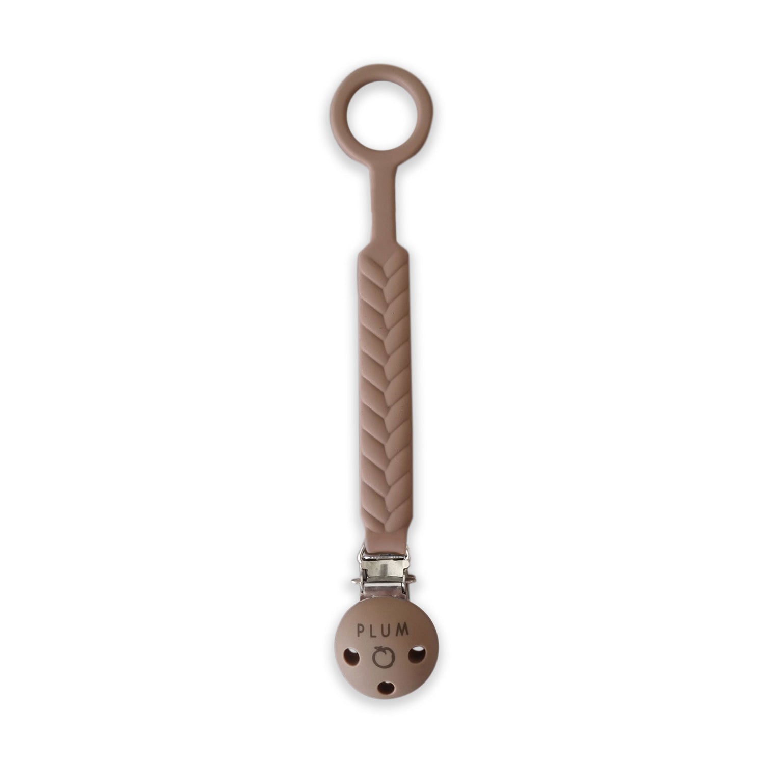 PLUM Silicone Soother Connectors Bundle - Sand & Nutmeg