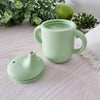 Plum Silicone Sippy Cup & Suction Plate Bundle - Olive